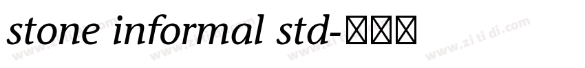 stone informal std字体转换
